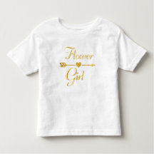Hochzeit Brautparty Glitzer Gold Flower Girl