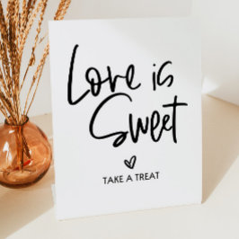 Hochzeit Brautparty Liebe ist süß nehmen Sie eine  Sockelschild