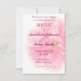 Hochzeit Bridal Floral Blume Chic Card Einladung