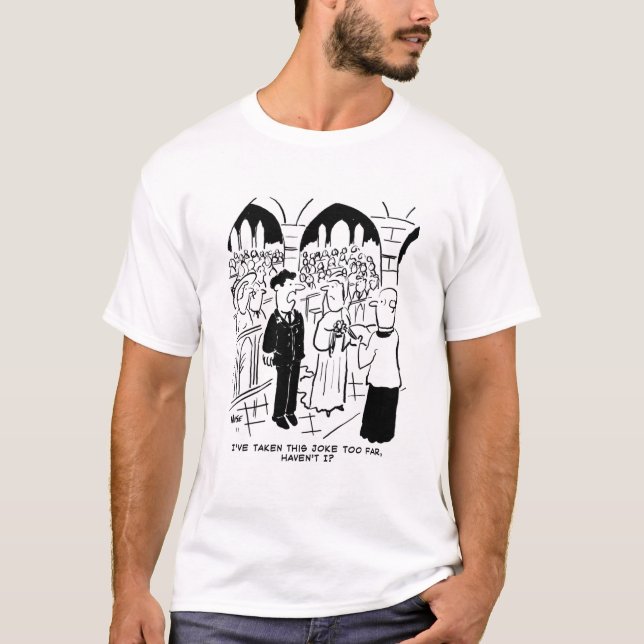 Hochzeit - Bridegroom Prachtvoller Cartoon T-Shirt (Vorderseite)
