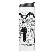 Hochzeit - Bridegroom Practice Joke Cartoon Therma