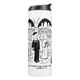 Hochzeit - Bridegroom Practice Joke Cartoon Therma Thermosbecher