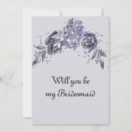 Hochzeit Bridesmaid Anfrage Slate Blue Serie