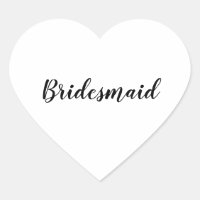 Hochzeit Bridesmaid einfach modern Schwarz-weiß