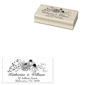Hochzeit Briefumschlag Rücksendeadressstempel Gummistempel