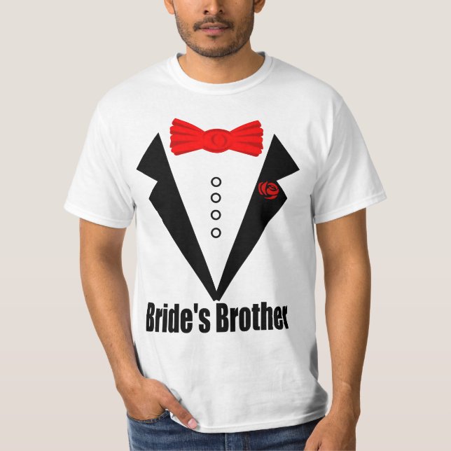 Hochzeit, Bruder der Braut T-Shirt (Vorderseite)
