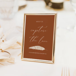 Hochzeit Capture The Liebe Hashtag Kalligraphie-Ze Einladung