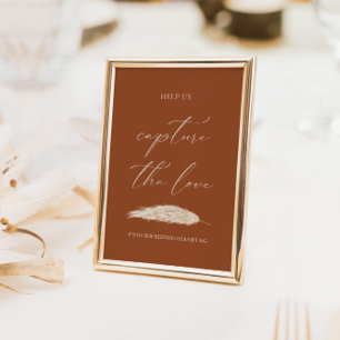 Hochzeit Capture The Liebe Hashtag Kalligraphie-Ze Einladung