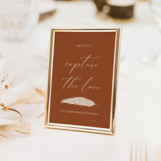 Hochzeit Capture The Liebe Hashtag Kalligraphie-Ze Einladung (Von Creator hochgeladen)