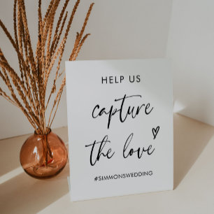 Hochzeit Capture The Liebe Hashtag Pedestal Sign Sockelschild