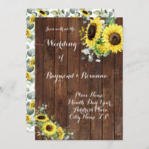 Hochzeit Country Greenery Sonnenblumen