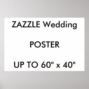 Hochzeit Custom 24" x 16" Poster MATTE Landschaft
