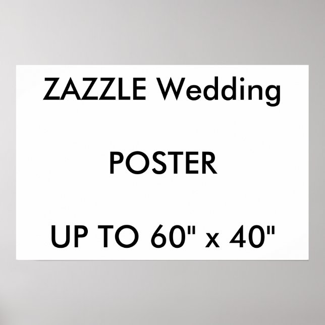Hochzeit Custom 24" x 16" Poster MATTE Landschaft (Vorne)