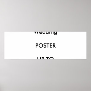 Hochzeit Custom 36" x 12" Poster MATTE Landschaft