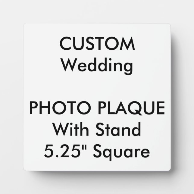 Hochzeit Custom Foto Plaque 5,25" Platz Fotoplatte (Vorderseite)