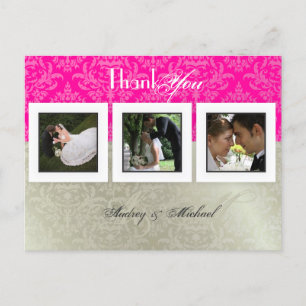 Hochzeit Danke an Postkarten/DIY color+Fotos Postkarte