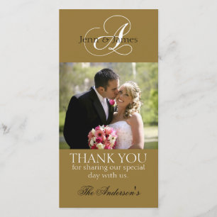 Hochzeit Danke Braut Bräutigam Fotokarten