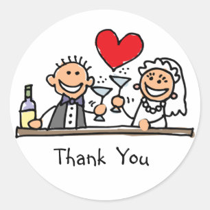 Hochzeit Danke, dass du Sticker