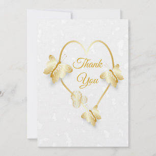 Hochzeit Danke, dass ihr die Gold Color Heart Butt Einladung