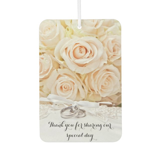 Hochzeit Danke Favorit Autolufterfrischer (Vorderseite)