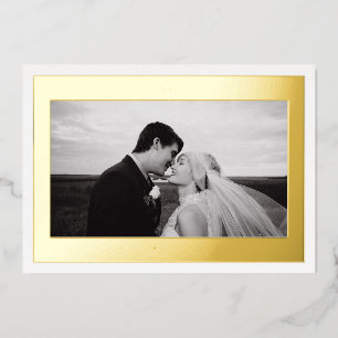 HOCHZEIT DANKE Foto hinzufügen Folien Feiertagskarte