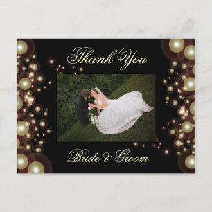 Hochzeit Danke Foto Postkarten, Postkarte