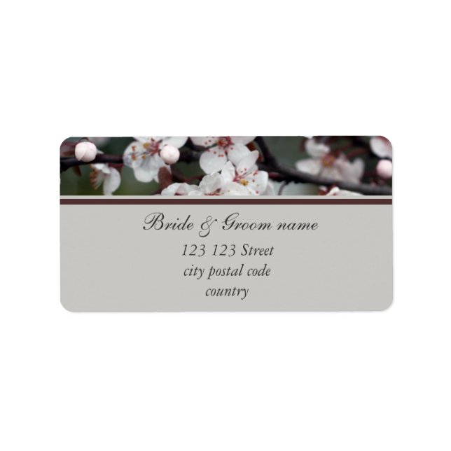 Hochzeit danke Ihnen Aufkleber, Karte, etc. Adressaufkleber (Vorne)