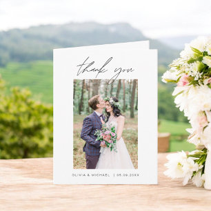 Hochzeit danke Ihnen Foto Minimalistisch