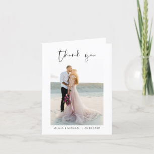 Hochzeit danke Ihnen Foto Minimalistisch