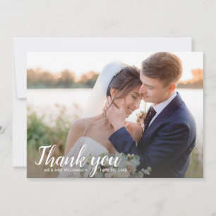Hochzeit danke Ihnen Hinweis Rückseite ein großes 