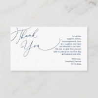 Hochzeit Danke, in Modern Navy Blue Theme