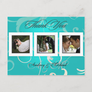 Hochzeit Danke-Karten Einsatz Ihrer Fotos Postkarte