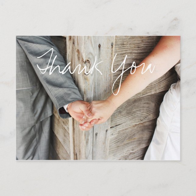 Hochzeit Danke Post Card Postkarte (Vorderseite)