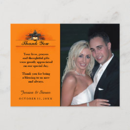 Hochzeit Danke Postcard - Halloween-Liebe Postkarte