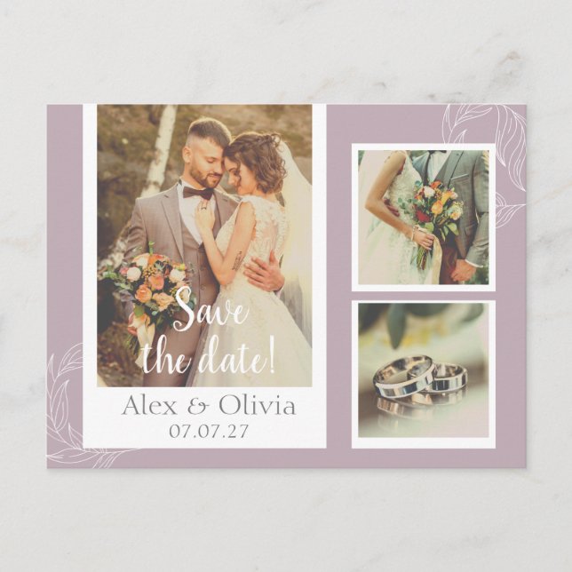 Hochzeit Danke, Postcard Postkarte (Vorderseite)