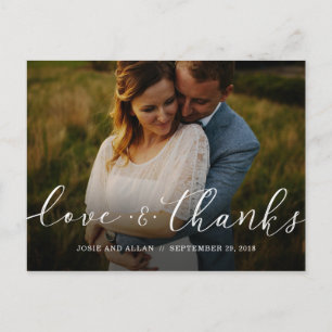 Hochzeit Danke, Postcard Postkarte