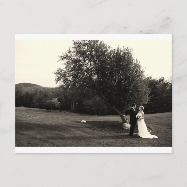 Hochzeit Danke Postkarte (Vorderseite)