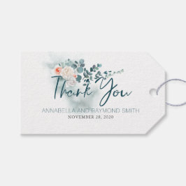 Hochzeit Danke Tag | Eukalyptus Typografie Geschenkanhänger