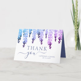 Hochzeit Danke Watercolor Wisteria Floral
