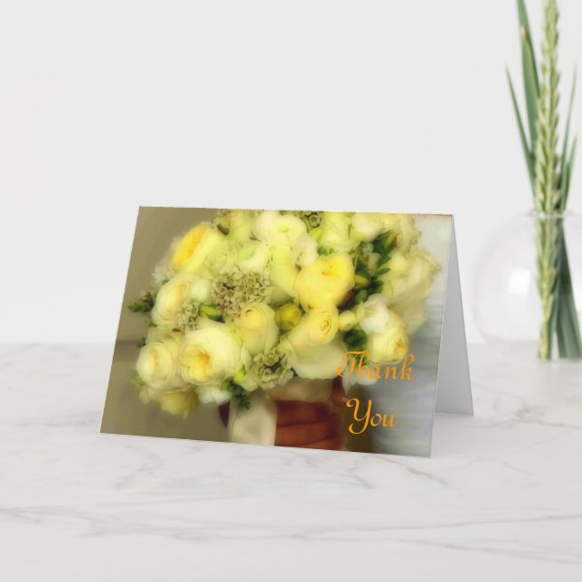 Hochzeit Dankeschön Anmerkungen Dankeskarte (Vorderseite)