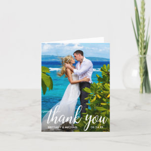 Hochzeit Dankeschön Bride Groom Foto Note Card Dankeskarte