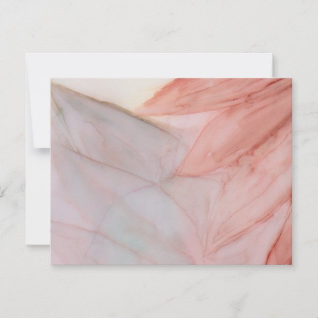 Hochzeit Dankeschön Karte Lieblich in Pink und Lav (Vorderseite)