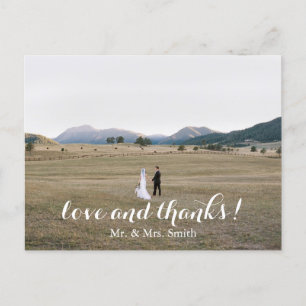 Hochzeit Dankeskartenpostkarte Postkarte