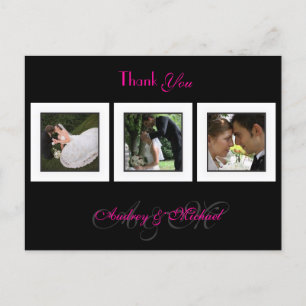 Hochzeit Danksagungskarten mit eigenen Fotos Postkarte