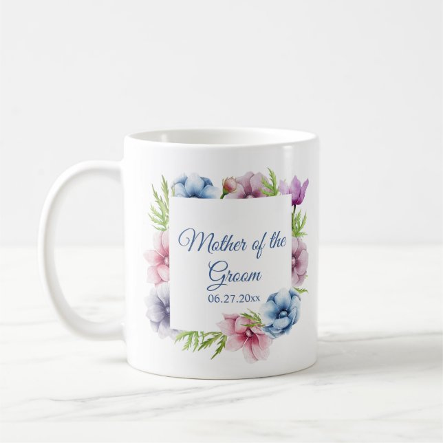 Hochzeit der Anemone-Blume Kaffeetasse (Links)