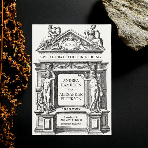Hochzeit der antiken griechischen römischen Archit Save The Date
