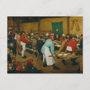 Hochzeit der Bauern, 1568 Postkarte