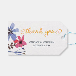 Hochzeit der bemalten Flora Geschenkanhänger