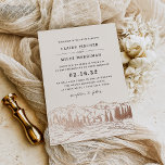 Hochzeit der Bergketten Folieneinladung<br><div class="desc">Eine rustikale und schicke Wahl für Hochzeiten in Berg-,  Wald- oder Winterlandschaften,  unsere Hochzeitseinladung "Mountain Sketch" bietet eine Rose mit goldenen Bergszenen mit Kiefern und einem fließenden Fluss am Kartenboden. Personalisieren Sie mit Ihren Hochzeitsdetails in einer Mischung aus Block und Kalligraphie Schrift Schrift.</div>