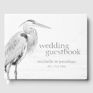 Hochzeit der Blaue Heron Water Bird Gästebuch